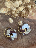 Pampilles CHARLOTTE - Marron, beige, blanc et or