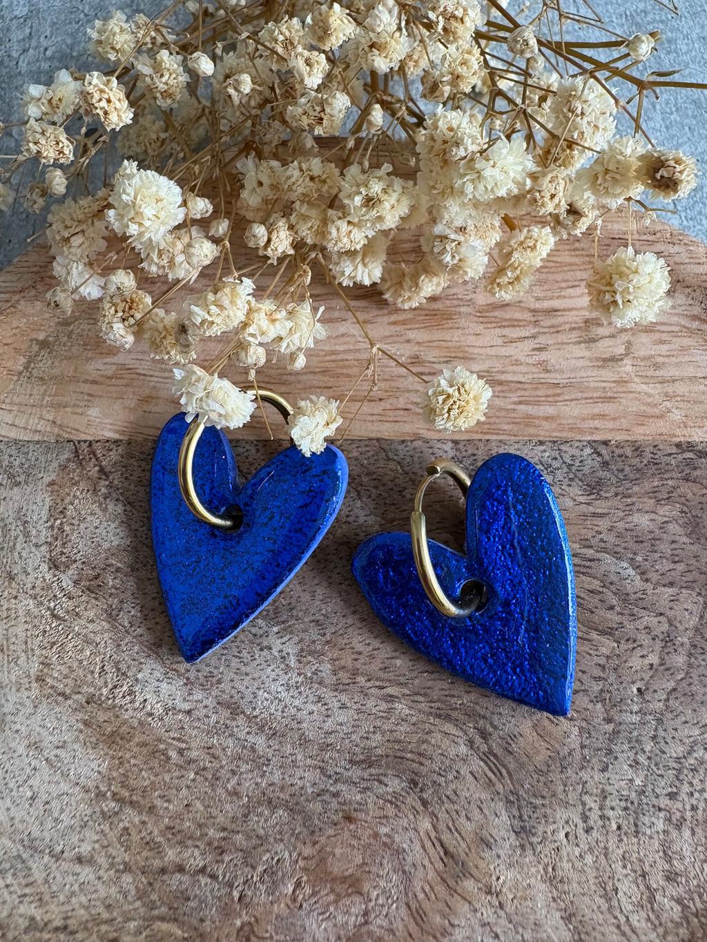 Pampilles maxi VALENTINA - Bleu martelé