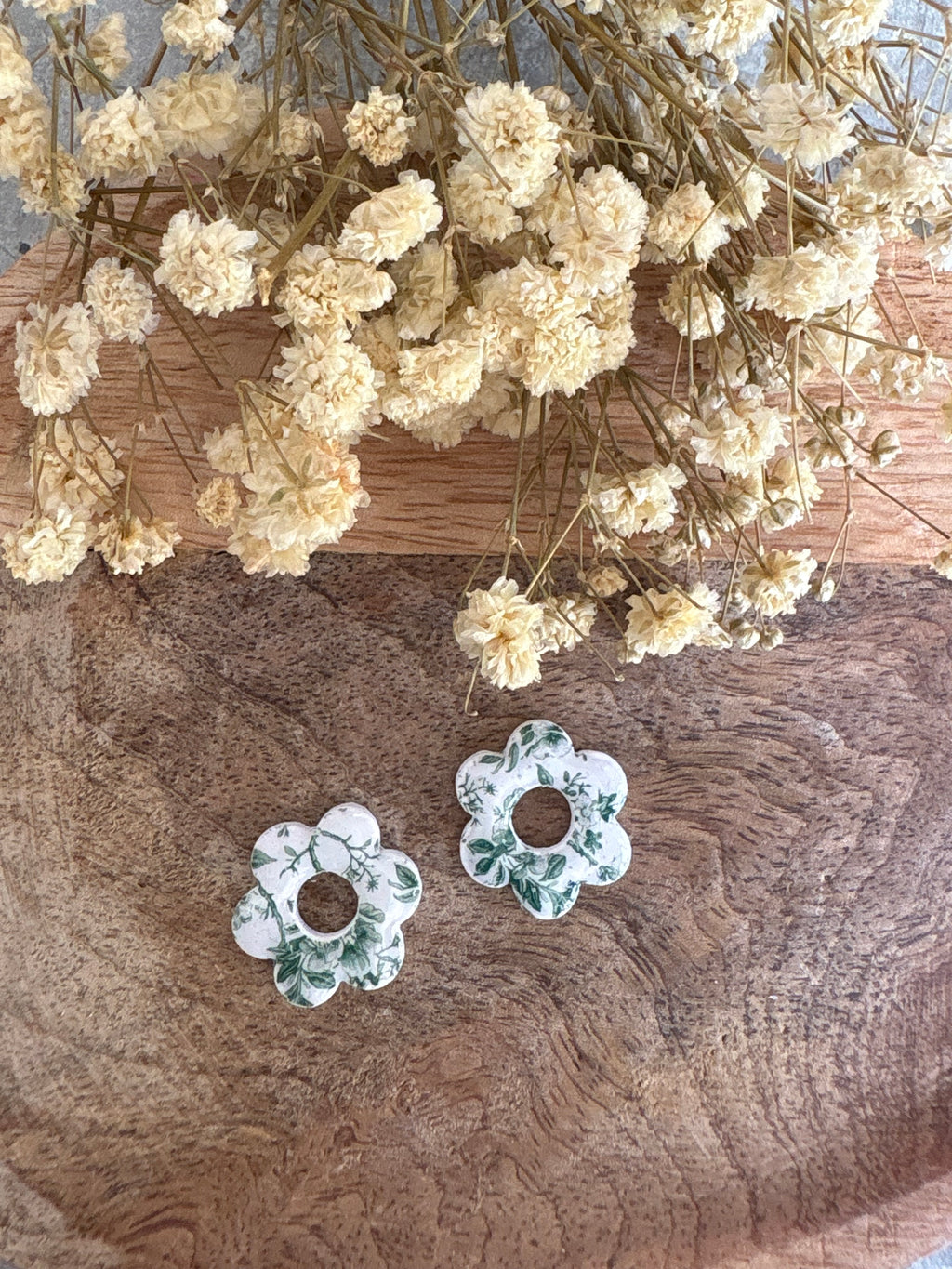 Pampilles AMÉLIA - Toile de Jouy verte