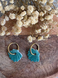 Pampilles OCEANE - Turquoise pailleté
