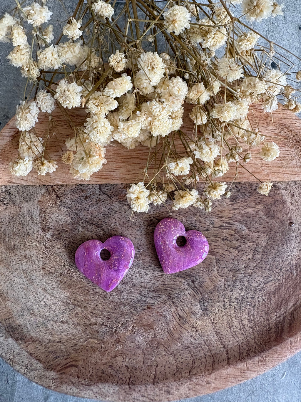 Pampilles VALENTINE - Violet marbré