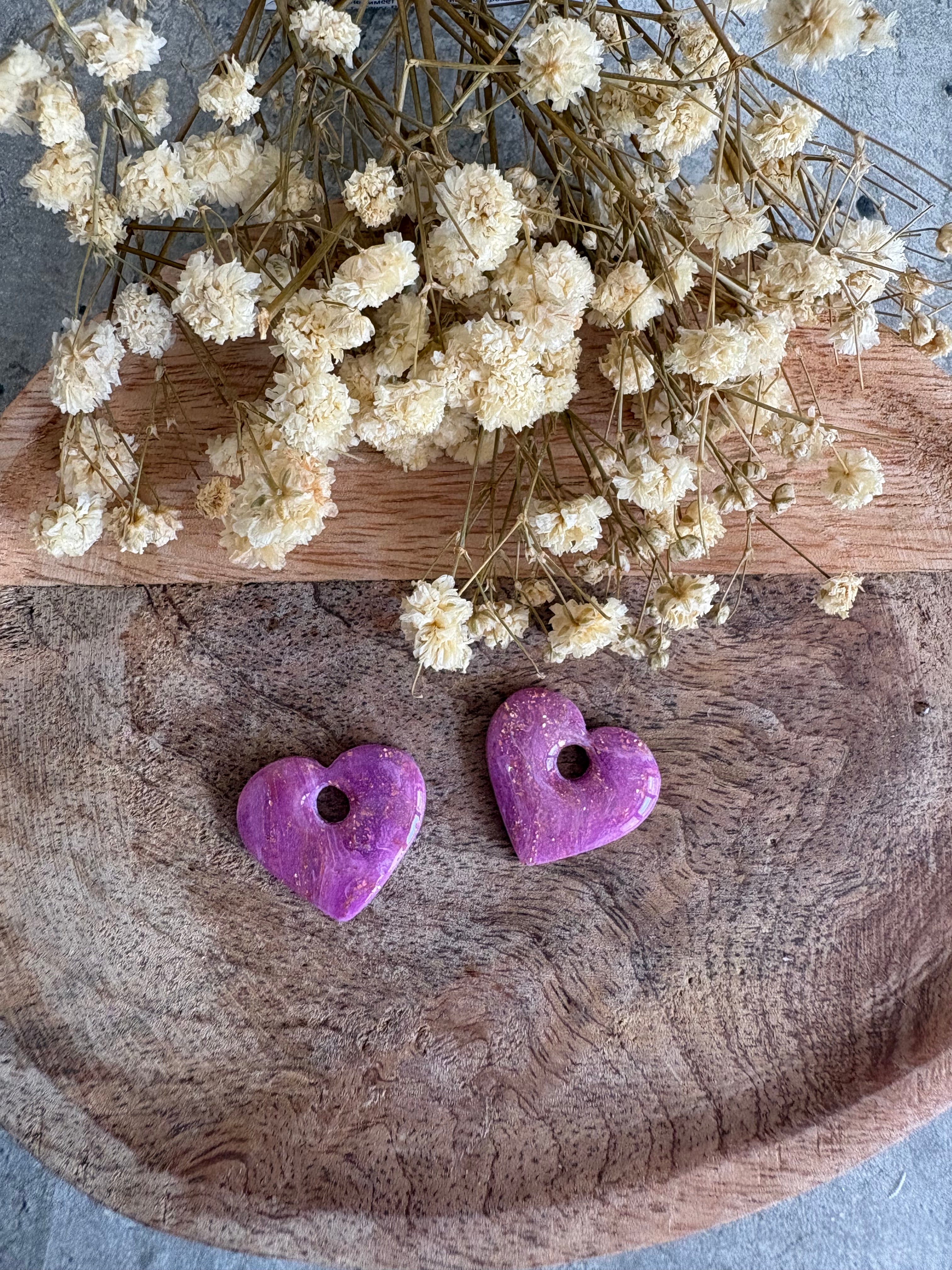 Pampilles VALENTINE - Violet marbré
