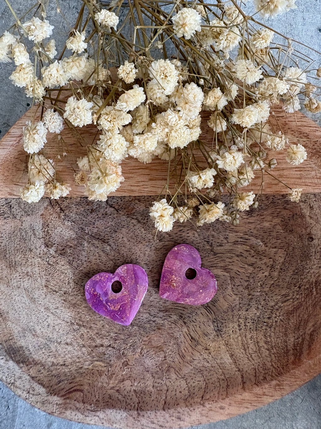 Pampilles VALENTINE - Violet marbré