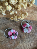 Pampilles mini CHARLOTTE - Rose, Violet, blanc et argent