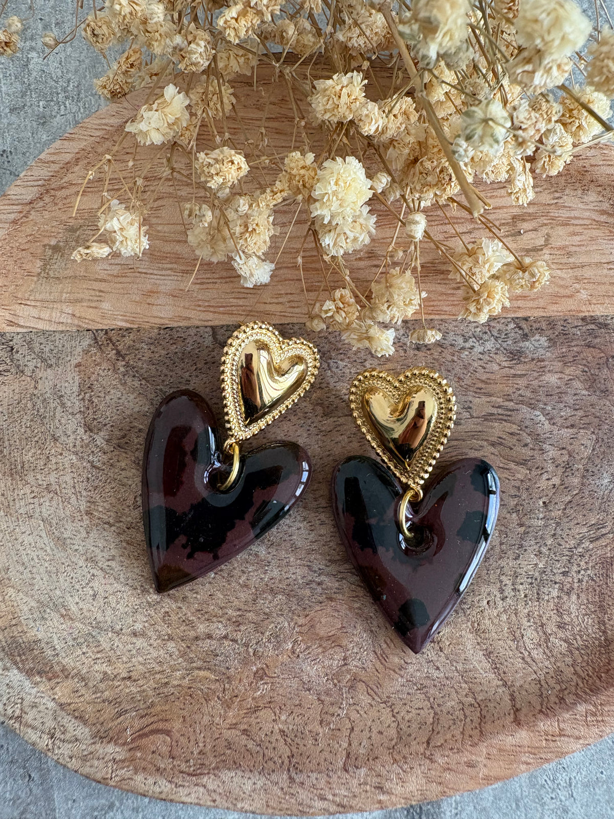 Boucles d’oreilles - Écailles de tortue
