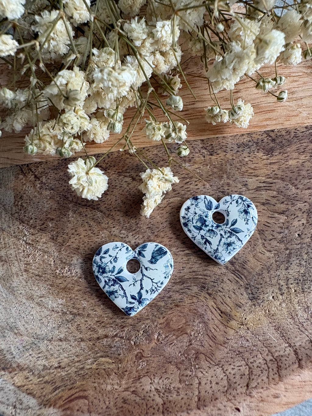 Pampilles VALENTINE - Toile de Jouy bleue