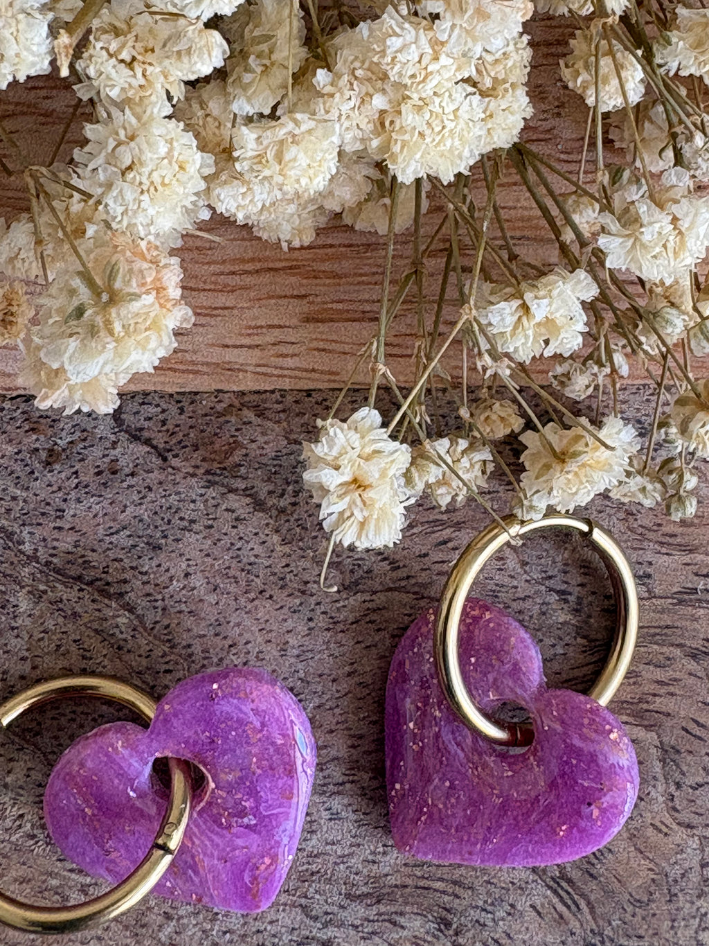 Pampilles VALENTINE - Violet marbré