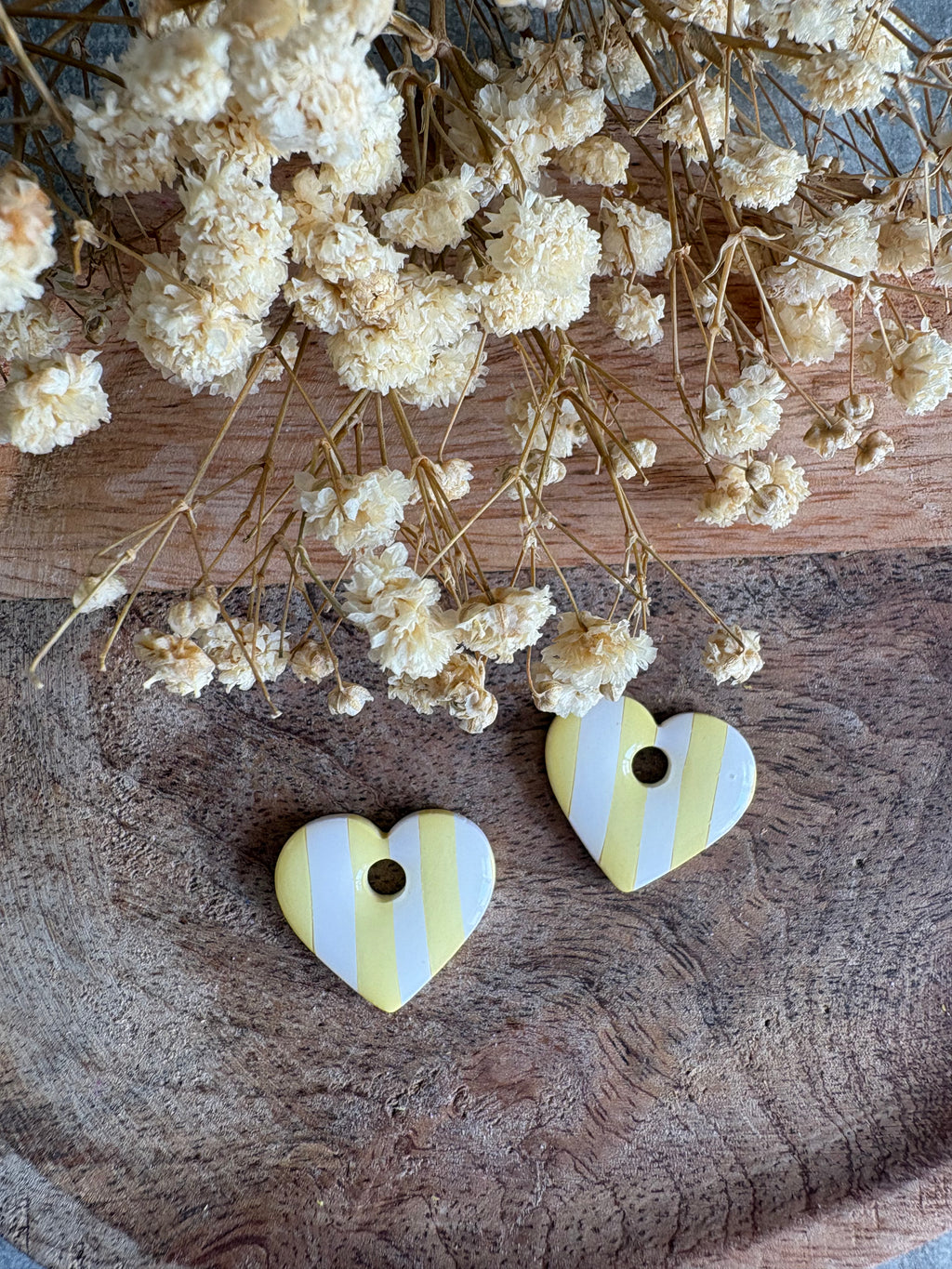 Pampilles VALENTINE - Jaune et blanc