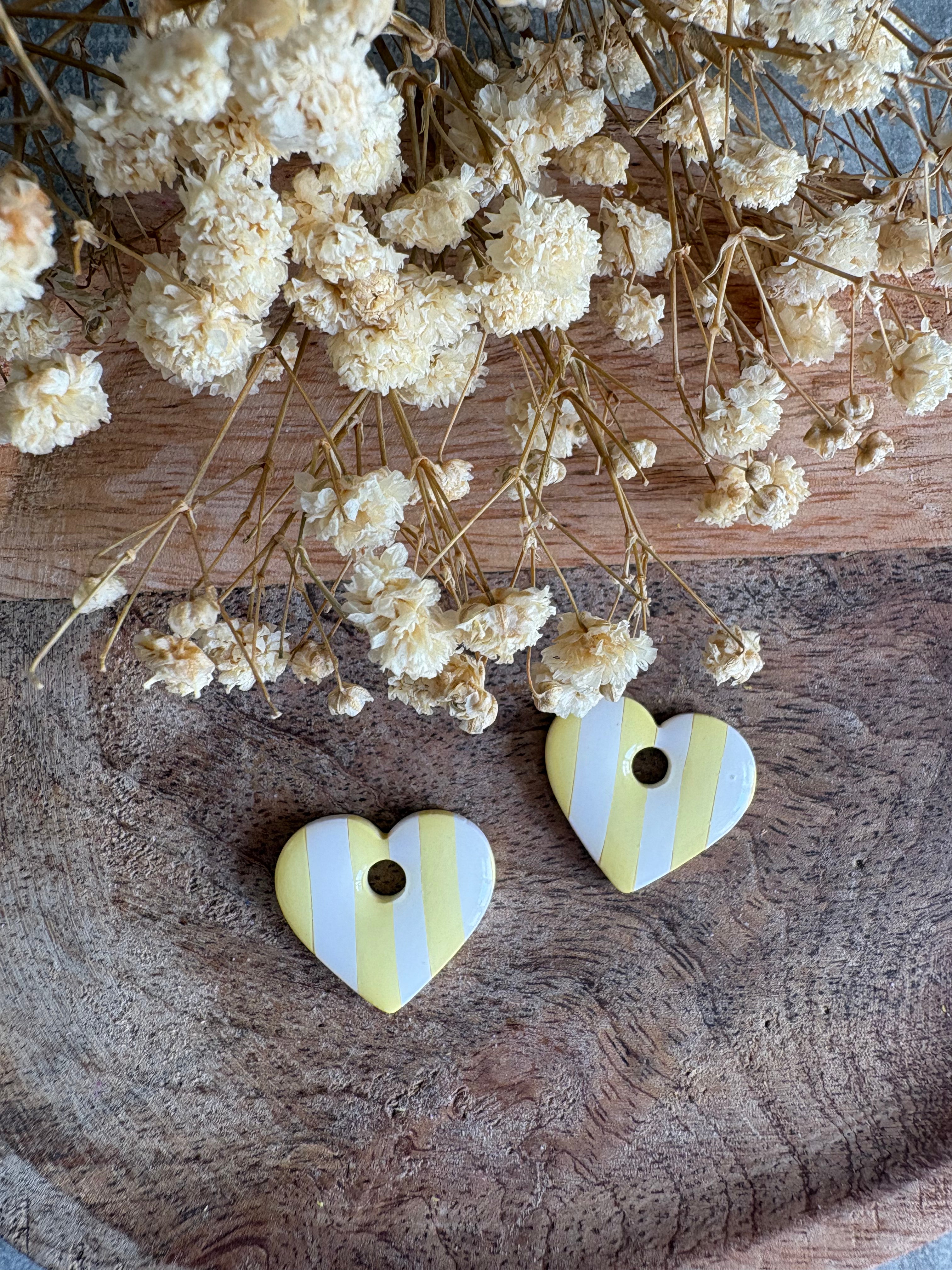 Pampilles VALENTINE - Jaune et blanc