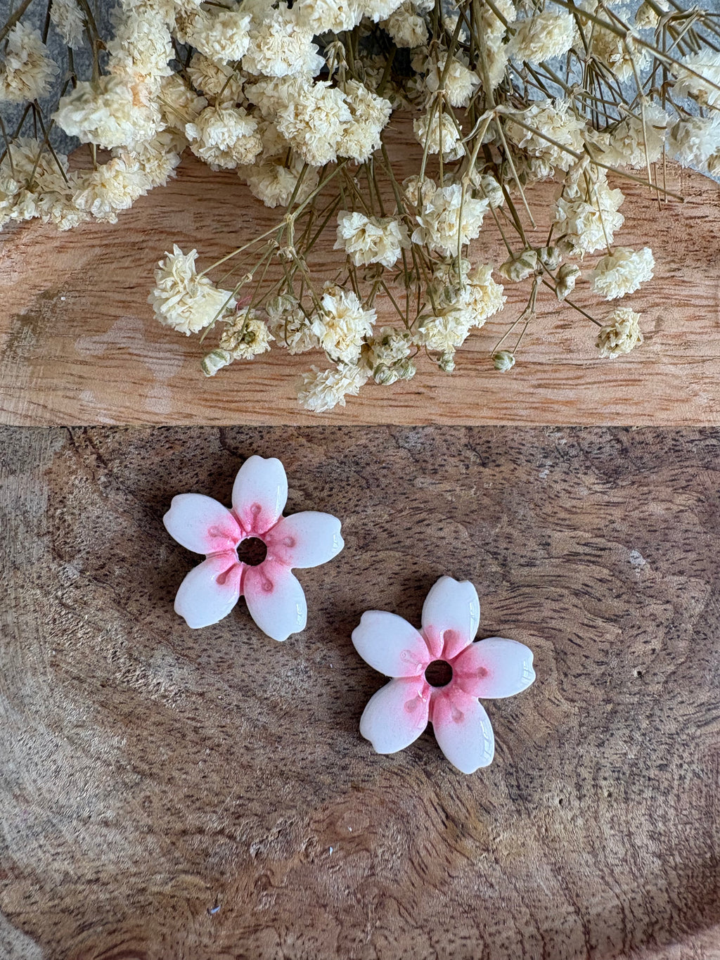Pampilles ROMY - Blanc et rose