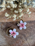 Pampilles ROMY - Blanc et rose