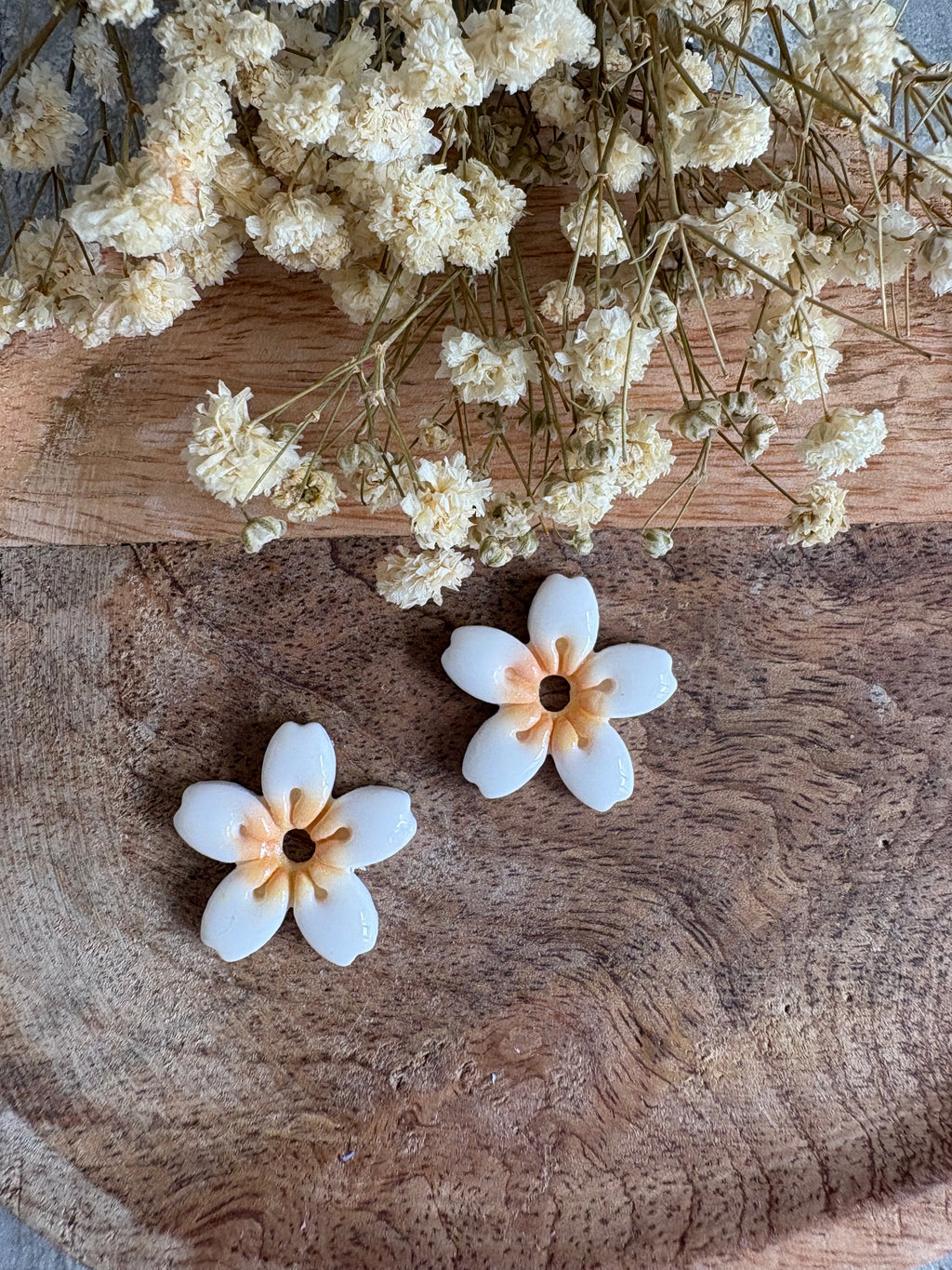 Pampilles ROMY - Blanc et orange
